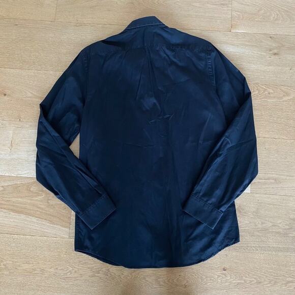 Burberry Button Front Shirt in Black - Picture 6 of 6